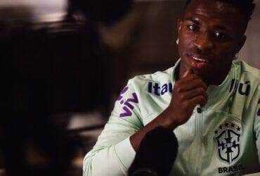 Vinícius Jr. concede entrevista à Reuters em Turim