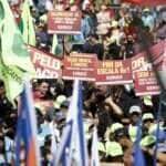 São Paulo (SP), 01/05/2025. Ato do dia 1º de Maio das Centrais Sindicais, na Praça Campo de Bagatelle,. Foto: Paulo Pinto/Agência Brasil