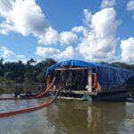 Fiscalização ambiental fecha balsa de garimpo e apreende madeira ilegal em Mato Grosso