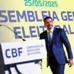 São Paulo- 25/05/2025 - Candidato único, Samir Xaud é eleito presidente da CBF. Foto  Rafael Ribeiro/CBF