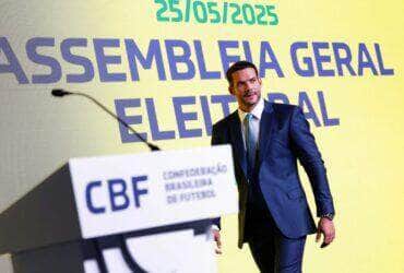 São Paulo- 25/05/2025 - Candidato único, Samir Xaud é eleito presidente da CBF. Foto  Rafael Ribeiro/CBF