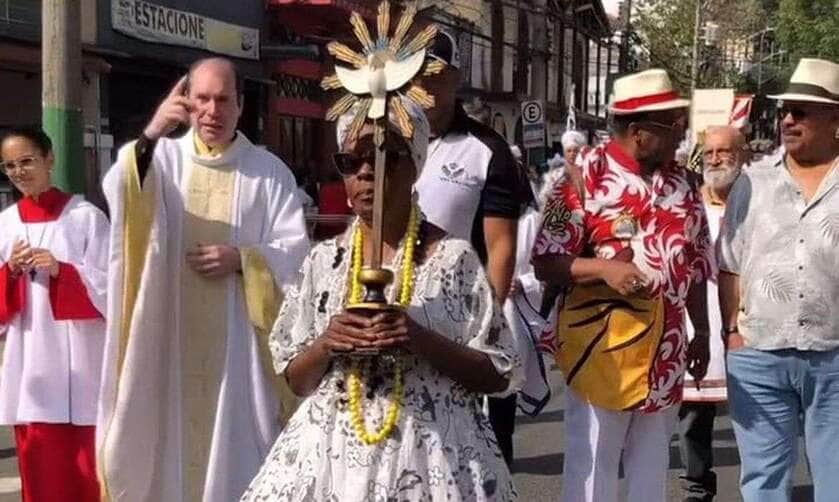 São Paulo (SP), 04/05/2025 - Procissão no Bixiga. Foto: negrosdobixiga/Instagram