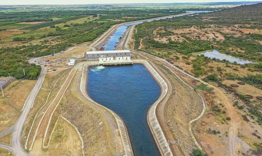 Cabrobó (PE), 26/05/2025 - Estação de bombeamento EBI-I, no município de Cabrobó, marca o início da transposição do rio São Francisco no eixo norte. Foto: Marcelo Camargo/Agência Brasil