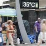 São Paulo (SP), 22/01/2025 - Termômetro no centro de São Paulo marca temperatura alta no início da tarde. Foto: Paulo Pinto/Agência Brasil