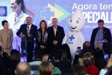 São Paulo (SP), 30/05/2025 - O vice-presidente da República, Geraldo Alckmin, participa de cerimônia no Hospital São Paulo (HSP/HU Unifesp), da primeira entrega do programa “Agora tem especialistas”. A capital paulista receberá um acelerador linear, equipamento de alta tecnologia para tratamento do câncer. Foto: Cadu Pinotti/Agência Brasil