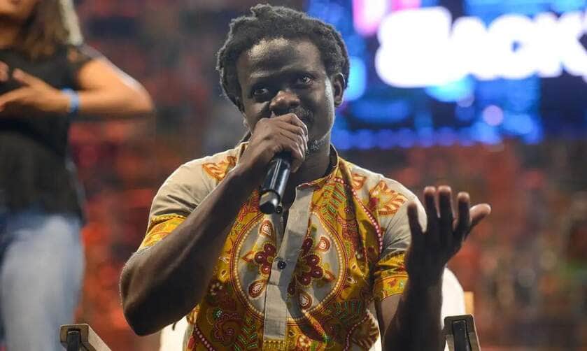 Rio de Janeiro (RJ), 25/05/2023 – O refugiado congolês, Serge Makanzu Kiala, durante debate no Back2Black Festival 2023, na zona portuária da capital fluminense. Foto: Tomaz Silva/Agência Brasil