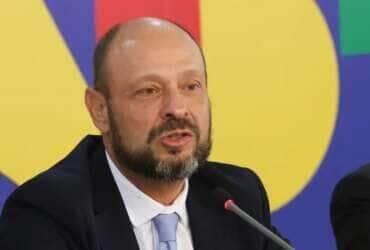 Brasília (DF) 08/05/2025 - Coletiva de imprensa para atualização da Operação Sem Desconto com os ministros Jorge Messias (AGU), Vinicius Marques de Carvalho (CGU), Wolney Queiroz (Previdência Social) e o presidente do INSS, Gilberto Waller. Foto Antônio Cruz/ Agência Brasil.