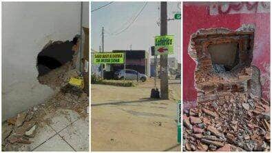 Criminosos quebraram parede, arrombaram porta e estouraram cofre; Polícia Civil investiga o caso