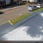 Protesto com tinta expõe briga por suposto calote em Nova Mutum