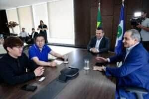 reunião do governo de mato grosso com haid group