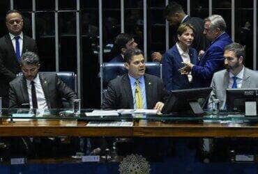 Plenário do Senado Federal durante sessão deliberativa ordinária. 
Na pauta, o PLP 234/2020, projeto de lei complementar que busca estimular a contratação de micros e pequenas empresas em processos de licitação pública.