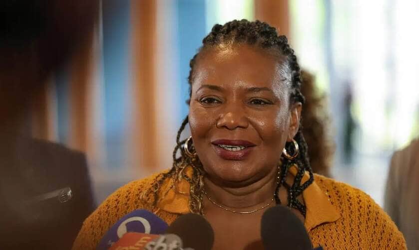 Rio de Janeiro (RJ), 06/05/2025 – A ministra da Cultura, Margareth Menezes durante reinauguração do Palácio Gustavo Capanema, no centro do Rio de Janeiro. Foto: Tomaz Silva/Agência Brasil