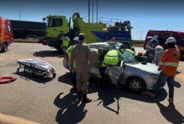 Josué de Medeiros Silva, de 42 anos, não resistiu aos ferimentos após colisão em frente à unidade da FS; outras três pessoas ficaram feridas e foram encaminhadas ao hospital
