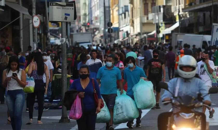 Comercio de rua, São Paulo (SP) , pandemia de coronavírus.