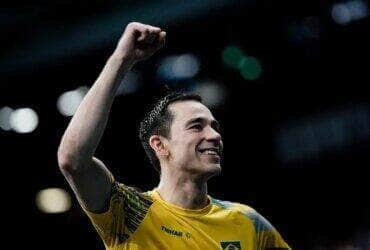 Calderano vence anfitrião francês Alexis Lebrun e avança às oitavas do tênis de mesa em Paris 2024 - Olimpíada - em 31/07/2024