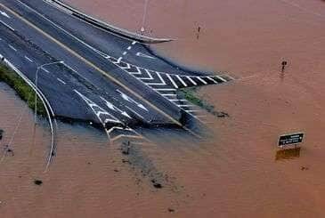 RS, BRASIL- 5.5.2024 - Rodovias interditadas devido as inundações no Rio Grande do Sul. Foto: Lauro Alves/SECOM