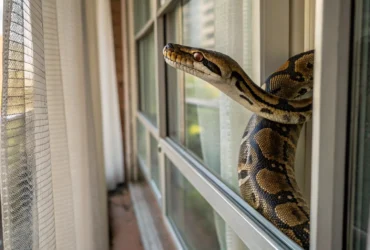 Jiboia de 1,7 metro é capturada em residência e devolvida à natureza em Alta Floresta (MT)