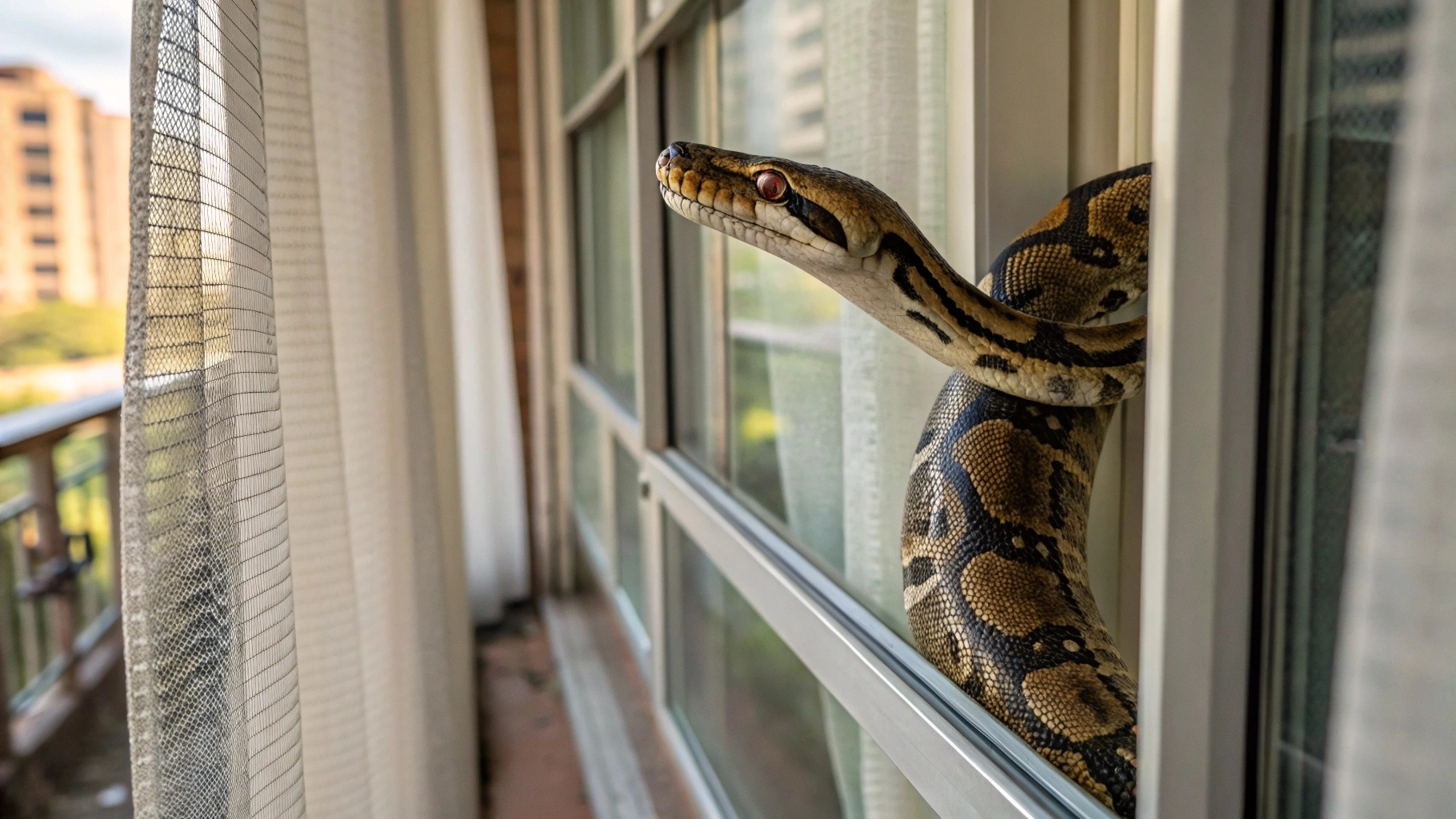 Jiboia de 1,7 metro é capturada em residência e devolvida à natureza em Alta Floresta (MT)