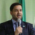 O vice-governador do Rio, Thiago Pampolha, participa da posse da nova defensora pública-geral do Rio de Janeiro, Patrícia Cardoso, que estará à frente da instituição no biênio 2023-2024, na sede da instituição, no centro da cidade. 