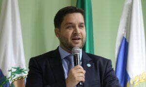 O vice-governador do Rio, Thiago Pampolha, participa da posse da nova defensora pública-geral do Rio de Janeiro, Patrícia Cardoso, que estará à frente da instituição no biênio 2023-2024, na sede da instituição, no centro da cidade. 