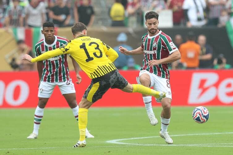 Lance de Borussia Dortmund x Fluminense. Imagem: Lucas Merçon/FFC Lance de Borussia Dortmund x Fluminense. Imagem: Lucas Merçon/FFC