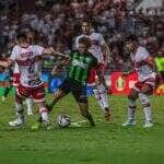 Lance de CRB x América-MG. Imagem: @renatoalexandrefotografias