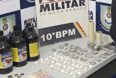 Adolescente é apreendido com drogas e 'loló' em operação da PM em Cuiabá