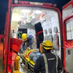 Motociclista fica ferido após colisão com caminhão em Sinop