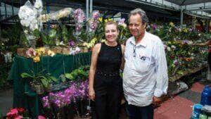 Flávia Moretti visita 1° Festival de Flores e Plantas de Várzea Grande