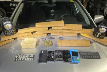 Força Tática apreende drogas e detém três suspeitos em Lucas do Rio Verde