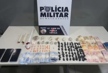 Força Tática apreende drogas e prende suspeito com histórico criminal em Várzea Grande