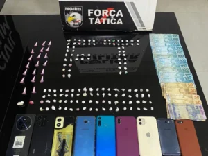 Força Tática desarticula tráfico e apreende drogas em Nova Mutum