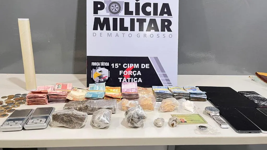 Força Tática desarticula quadrilha envolvida com tráfico de drogas em Várzea Grande
