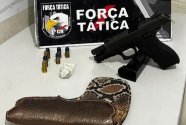 Força prende suspeito armado com pistola em Cuiabá