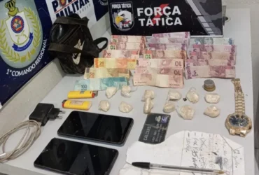 Força Tática prende homem com 12 porções de pasta base em Cuiabá