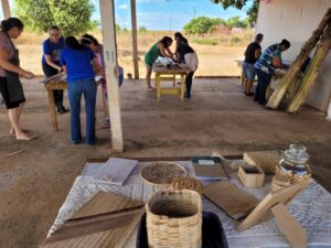 Mulheres do Campo: Moradoras da Gleba Mercedes aprendem a trabalhar artesanato de fibra de bananeira