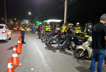Operação Lei Seca prende seis pessoas e retira 59 motocicletas de circulação em Cuiabá