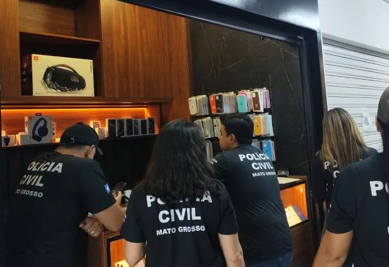 Operação Móbile apreende celulares roubados em lojas de Cuiabá e Várzea Grande