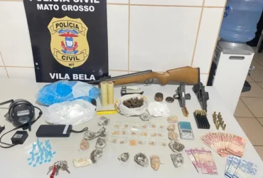 Suspeito de homicídio do radialista Léo Coutinho é preso com armas e drogas