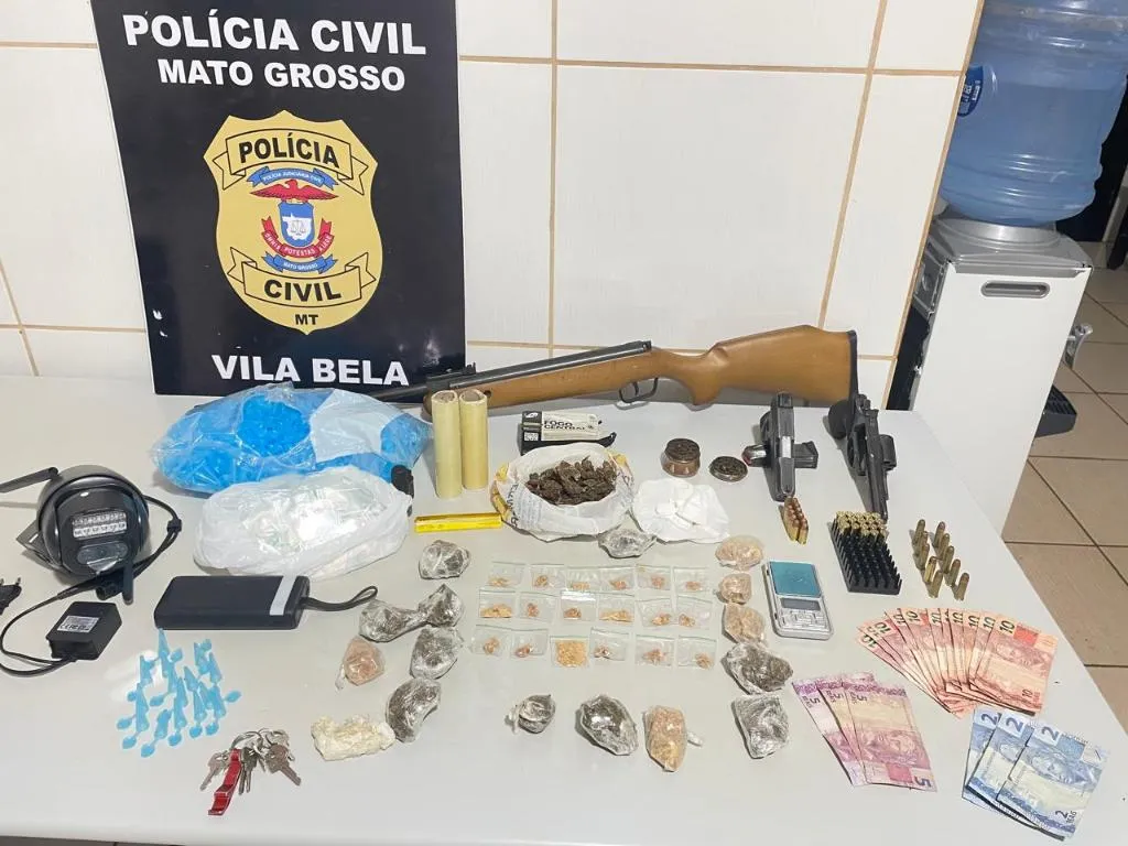 Suspeito de homicídio do radialista Léo Coutinho é preso com armas e drogas