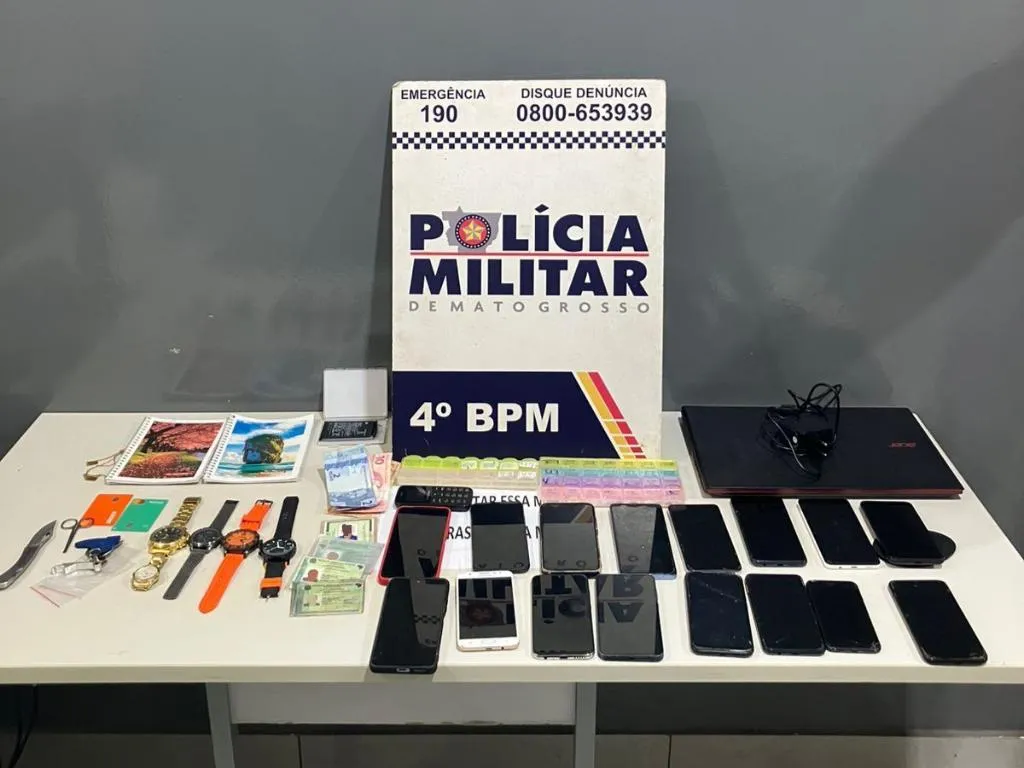 Polícia Militar desarticula quadrilha e apreende mais de 500 chips em Várzea Grande