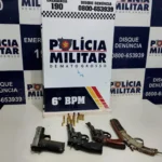 Polícia apreende arsenal e prende homem por porte ilegal de arma em Cáceres