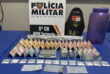 Polícia Militar apreende drogas e prende mulher por tráfico em Torixoréu