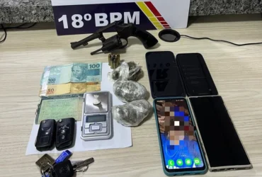 Polícia Militar prende quatro suspeitos com drogas e arma em Pontes e Lacerda (MT)