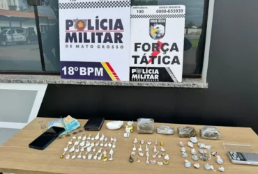 Polícia Militar prende três homens por tráfico de drogas em Pontes e Lacerda