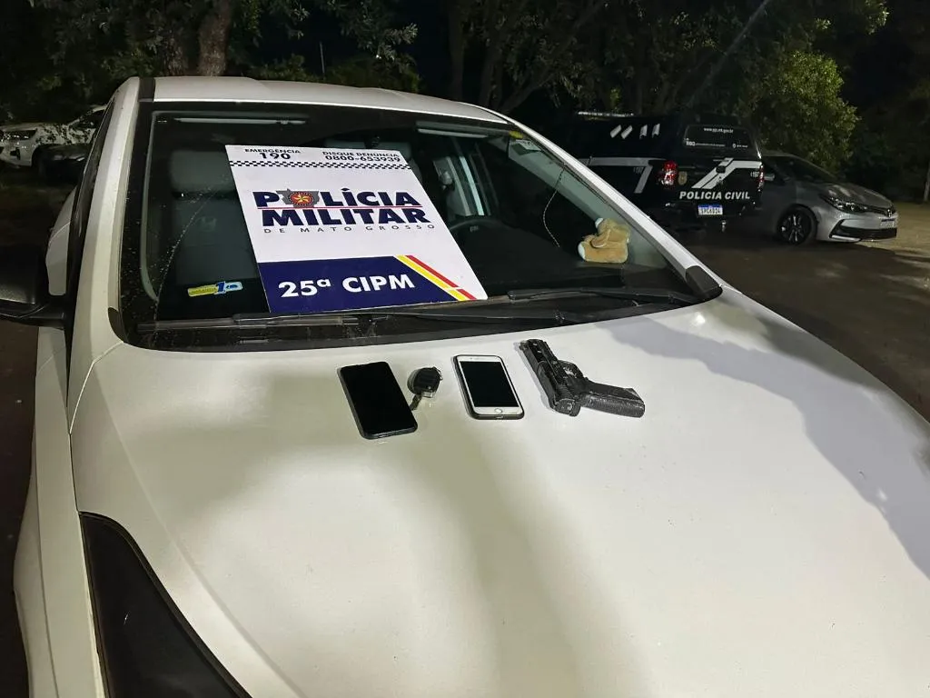 Polícia Militar Recupera Carro Roubado e Prende Dupla em Várzea Grande