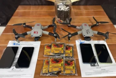 Drones são abatidos ao tentarem entregar ilícitos na penitenciária de Rondonópolis