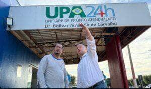 Prefeito de Rondonópolis acompanha obras de melhorias na estrutura e atendimento da UPA