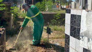 Prefeitura intensifica ações de limpeza e manutenção nos cemitérios de Várzea Grande