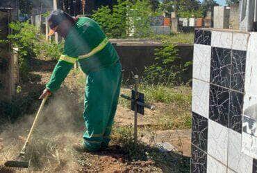 Prefeitura intensifica acoes de limpeza e manutencao nos cemiterios de Varzea Grande -CenárioMT